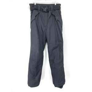 Inside Edge Pants Mens Large Black Ski Snow Integrated Belt Quick-Release Buckle